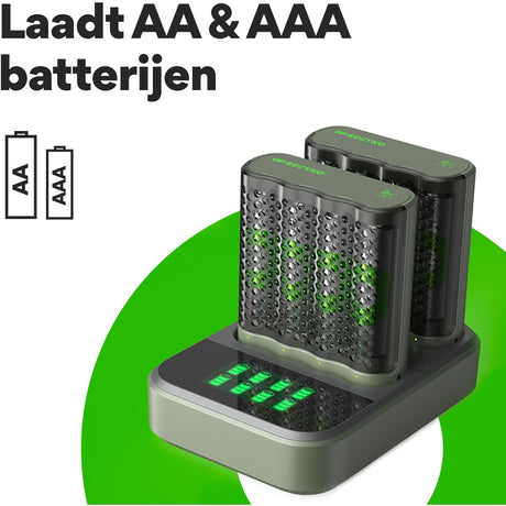 GP USB Battery Charger GP M451 8 X ReCyko AA 2600 mAh Dockingstat - image 3 of 5