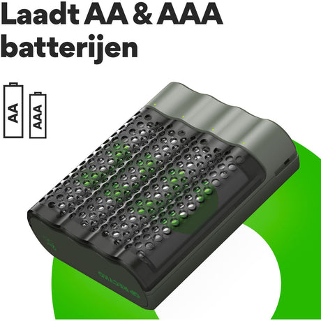 GP USB Battery Charger M451 w/ 4 X ReCyko AA 2600 mAh - image 4 of 5