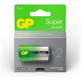 GP D MONO Battery GP Alkaline Super 1.5V 2 PCs