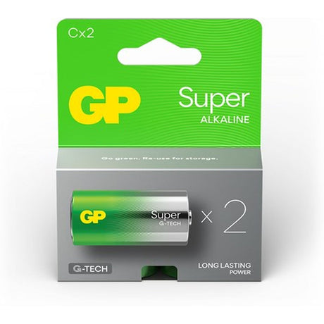 GP C Baby Battery GP Alkaline Super 1.5V 2 PCs
