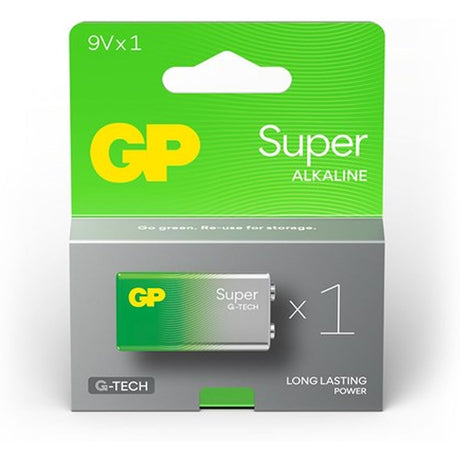 GP 9V Battery GP Alkaline Super 9V 1 Piece