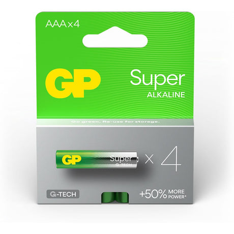 GP AAA Battery GP Alkaline Super 1.5V 4 PCs - image 4 of 5