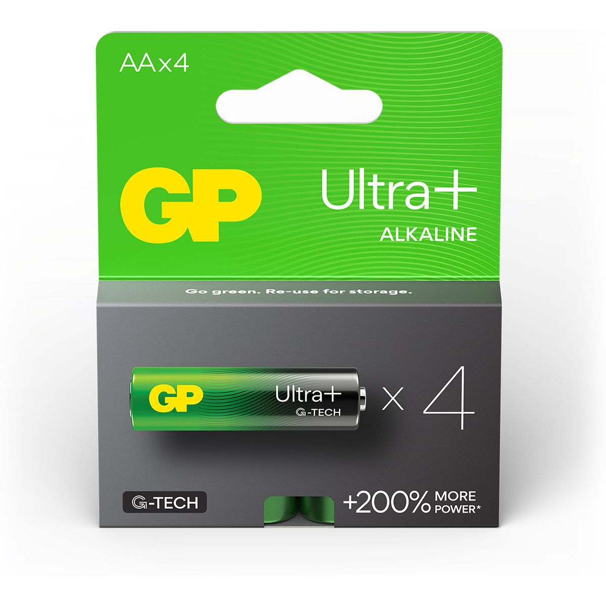 GP AA Battery GP Alkaline Ultra Plus 1.5V 4 PCs - image 4 of 5