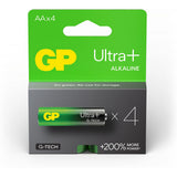GP AA Battery GP Alkaline Ultra Plus 1.5V 4 PCs - image 4 of 5