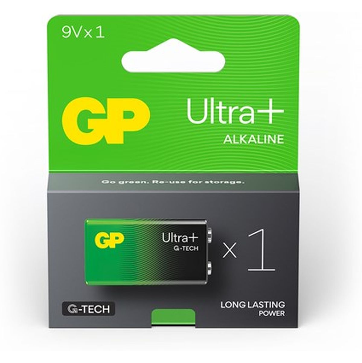 GP 9V Battery GP Alkaline Ultra Plus 9V 1 Piece