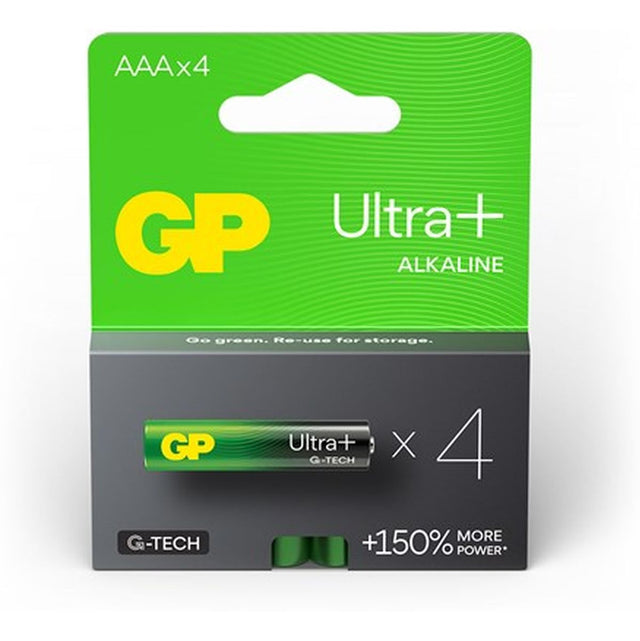 GP AAA Battery GP Alkaline Ultra Plus 1.5V 4 PCs