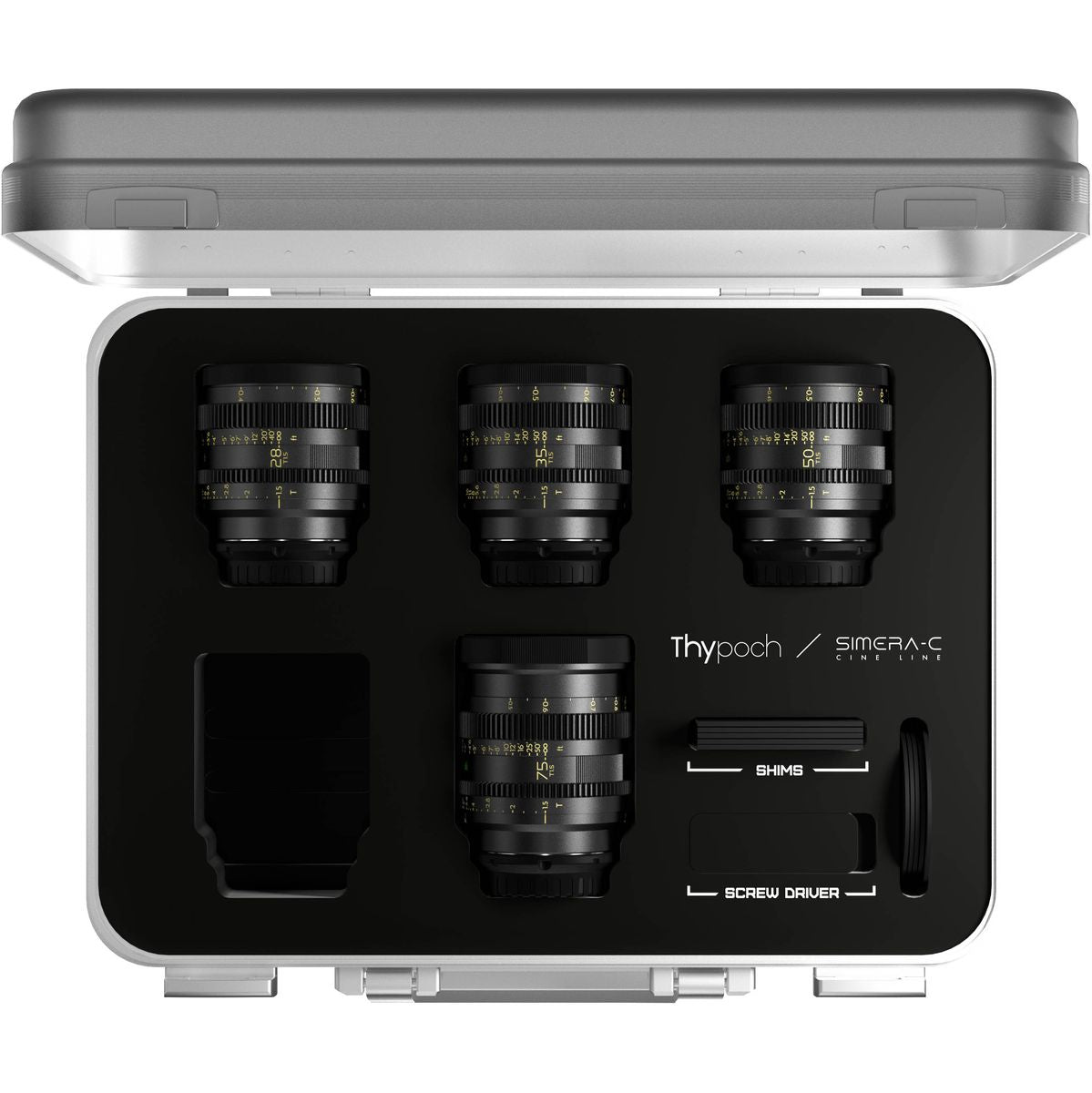 Thypoch FullFrame Cine Lens-4 Lens Kit Simera-C 28/35/50/75mm T1.5 E-Mount