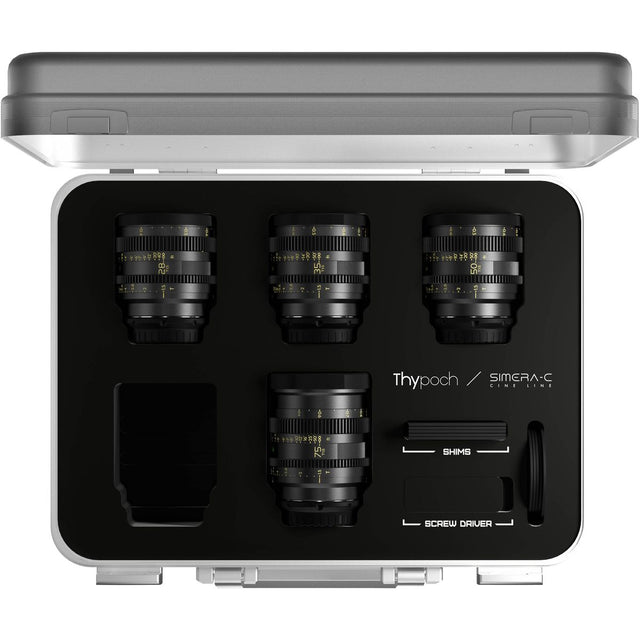 Thypoch FullFrame Cine Lens-4 Lens Kit Simera-C 28/35/50/75mm T1.5 E-Mount