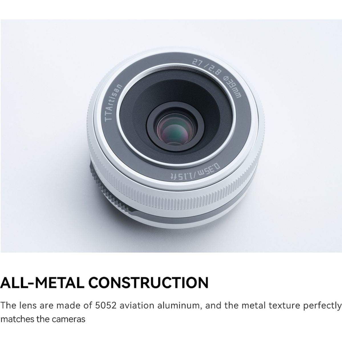 TTArtisan APS-C AF27mm f/2.8 Fujifilm X-Mount White - image 4 of 5