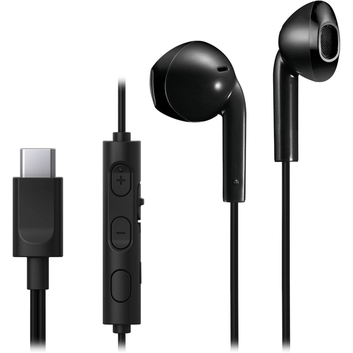 JVC Earbud Mic/Remote USB-C Black