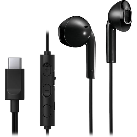 JVC Earbud Mic/Remote USB-C Black