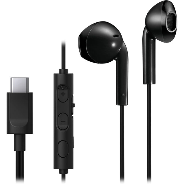 JVC Earbud Mic/Remote USB-C Black