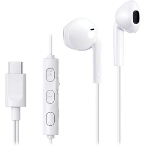 JVC Earbud Mic/Remote USB-C White