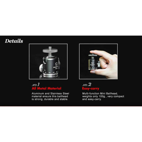 Sunwayfoto Mini Hot Ball Head HB-01 - image 5 of 5