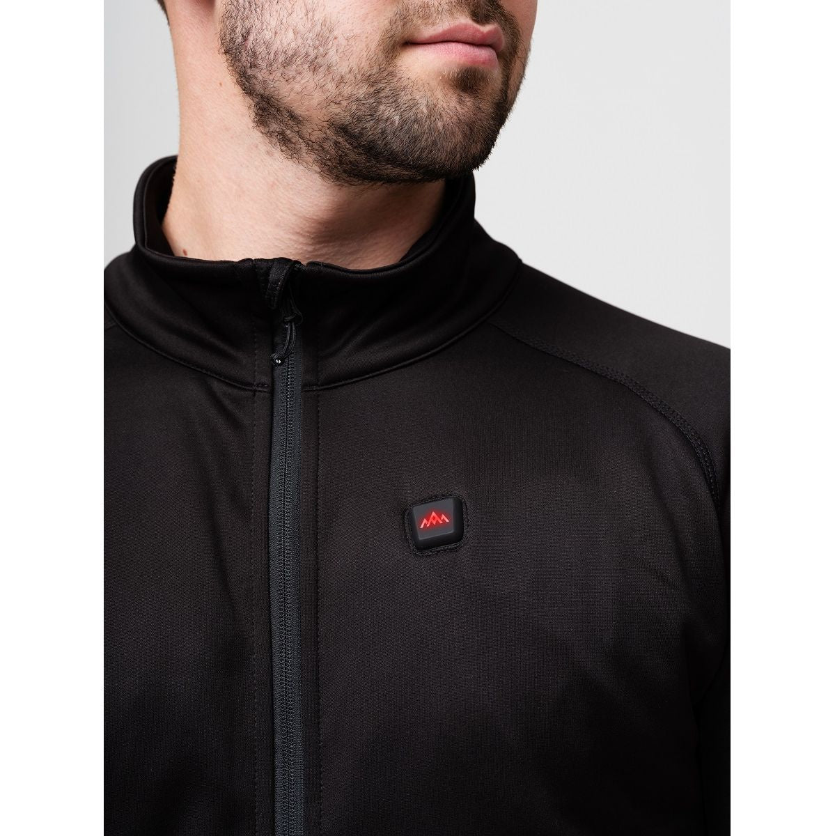 Heat Experience Heatx Heated Fleece Sweater Mens M Black - image 4 of 5