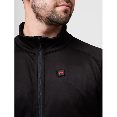 Heat Experience Heatx Heated Fleece Sweater Mens S Black - image 4 of 5