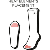 Heat Experience Heatx Heated Technical Socks W/Batt S Sand/Black - EU37/39 - image 3 of 5