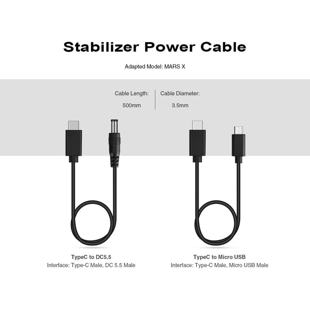 HOLLYLAND Stabilizer Power Cable Type C To DC5.5