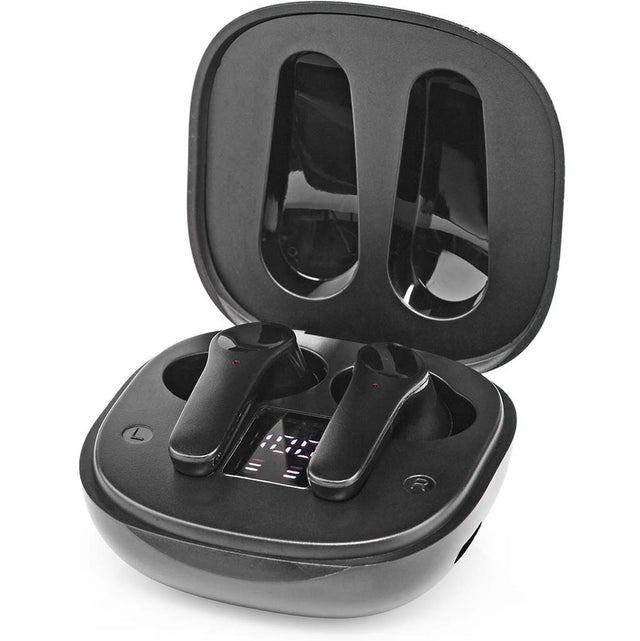 Nedis Fully WL Earbuds BT Touch Control Charging Case BLT-In Mic NC BK