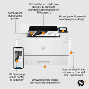 HP LaserJet Pro 4002DWE Printer