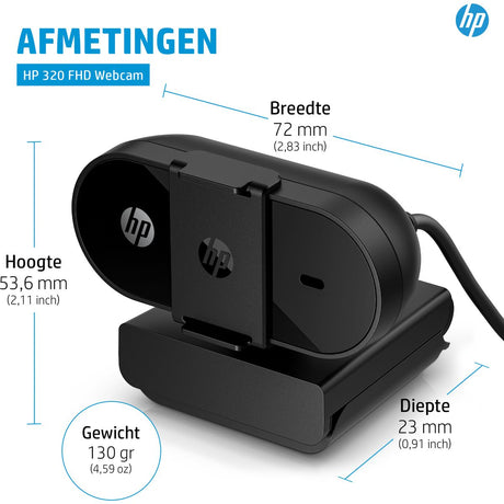 HP Acc: HP 320 FHD Webcam Euro