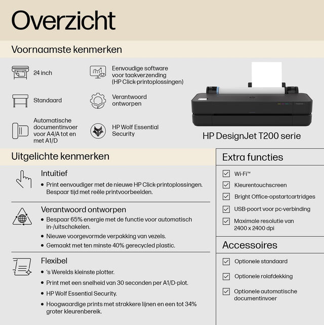 HP Designjet T230 24-IN Printer Europe - Multilingual Localization