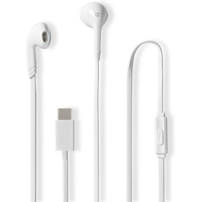 Nedis Wired Headphone | USB-C | 1.20 M | Built-In Microphone | White
