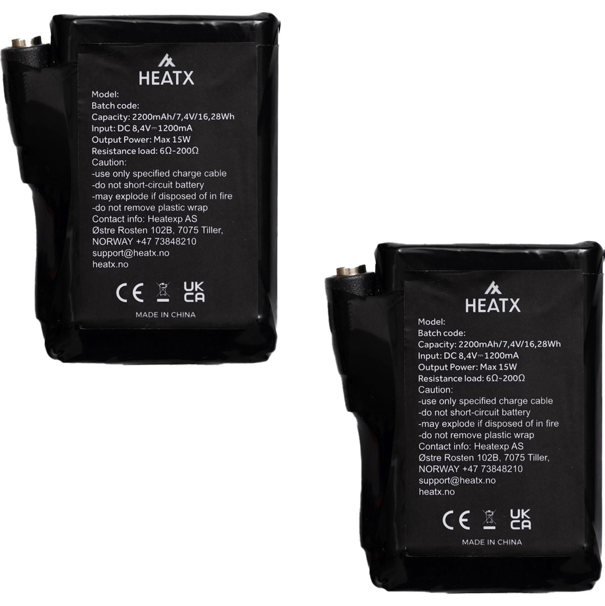 Heat Experience Heatx Glove Battery Pack V2 2200mAh – 2X Batteries