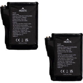 Heat Experience Heatx Glove Battery Pack V2 2200mAh – 2X Batteries