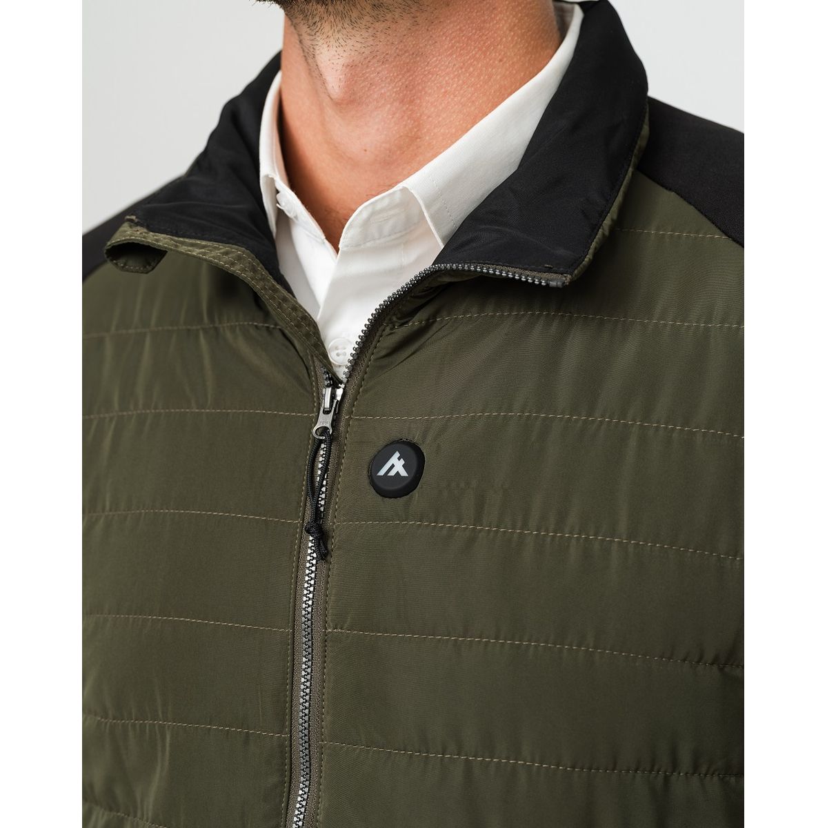 Heat Experience Heatx Everyday Jacket M'S S Olive/Black - Battery Heated - image 4 of 5