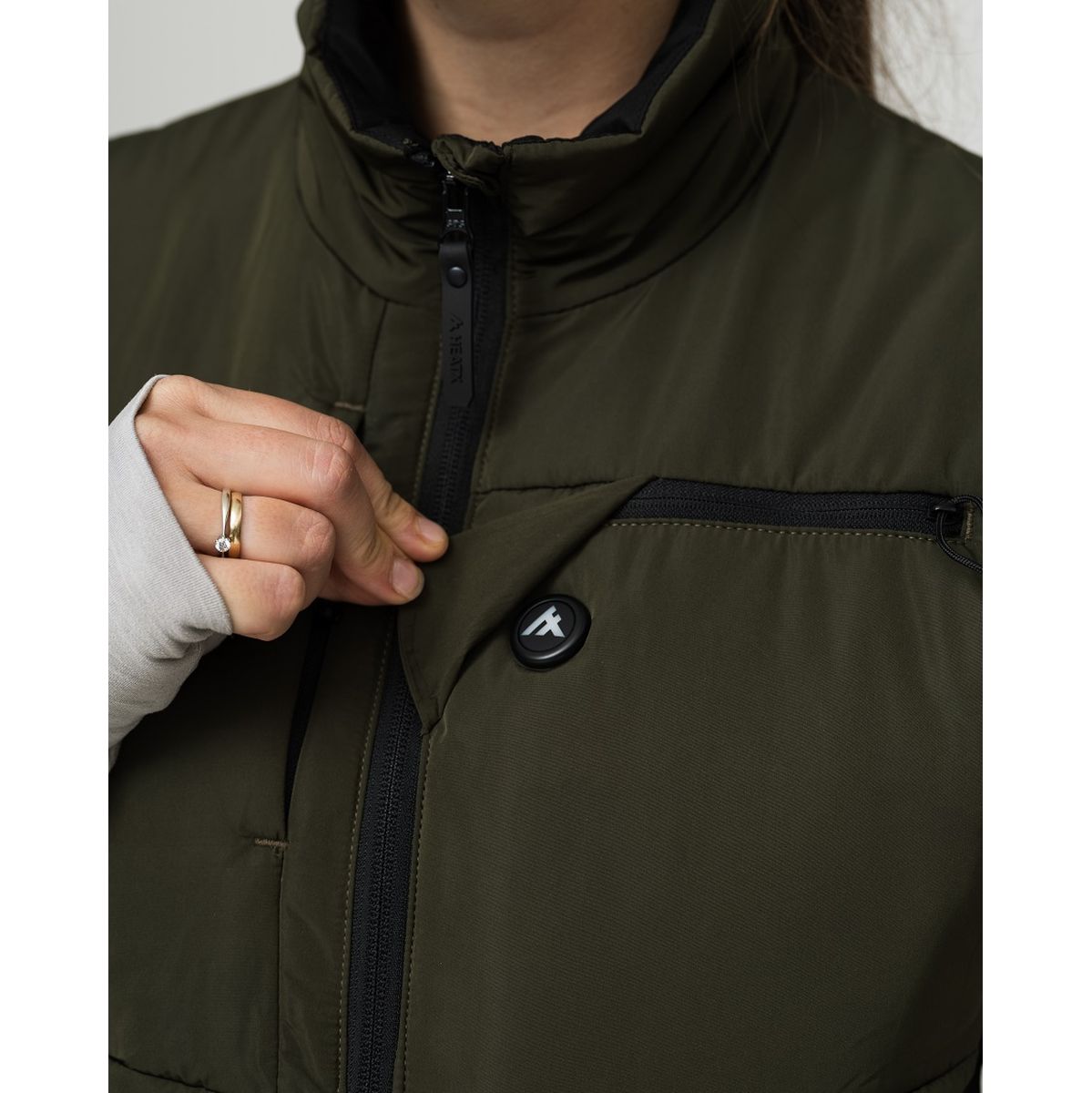 Heat Experience Heatx Hunt Vest XXL Olive - Battery Heated - image 4 of 5