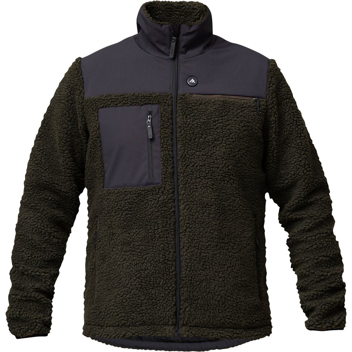 Heat Experience Heatx Hybrid Pile Jacket L Olive/Black - Battery Heated