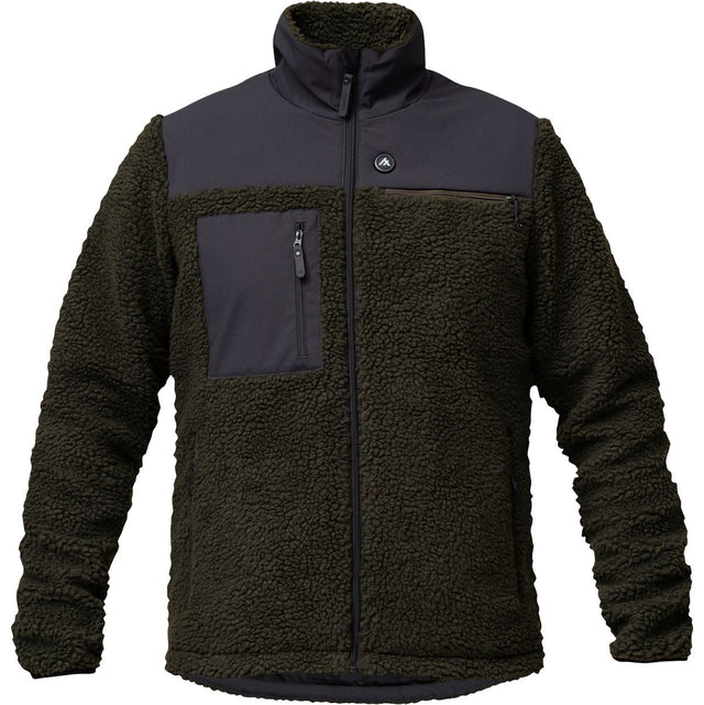 Heat Experience Heatx Hybrid Pile Jacket L Olive/Black - Battery Heated