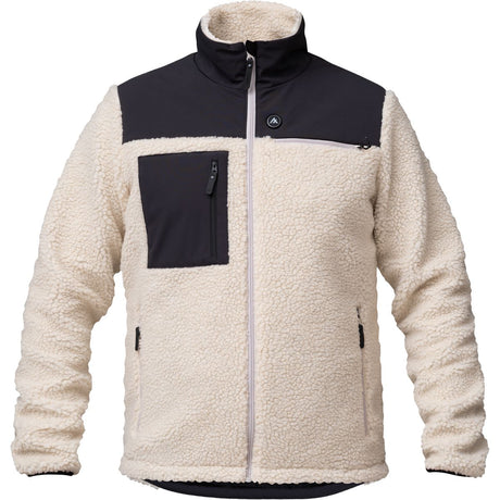 Heat Experience Heatx Hybrid Pile Jacket XL Sand/Black - Battery Heated