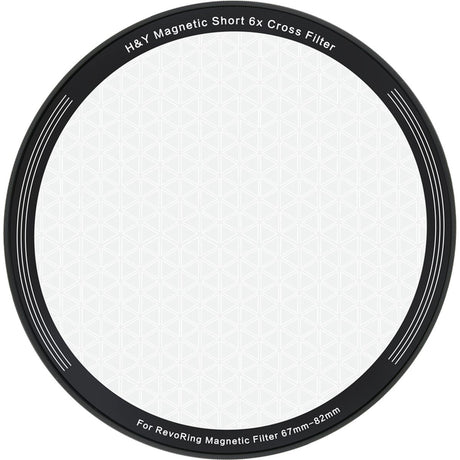 H&Y Short 6x Cross Magnetic Filter For RevoRing 67-82mm