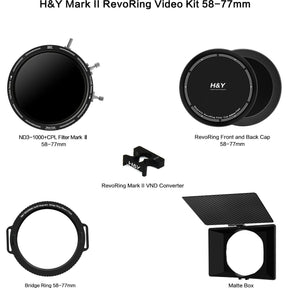 H&Y RevoRing MkII Swift Video Kit 58-77mm