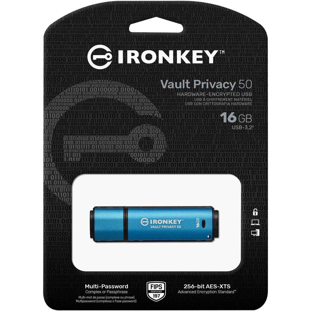 Kingston 16GB IronKey Vault Privacy 50 AES-256 19 - image 3 of 3