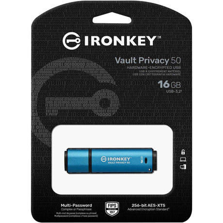 Kingston 16GB IronKey Vault Privacy 50 AES-256 19 - image 3 of 3