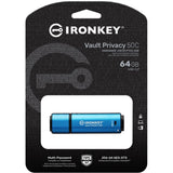 Kingston 64GB USB-C IronKey Vault P 50C AES-256 - image 3 of 4