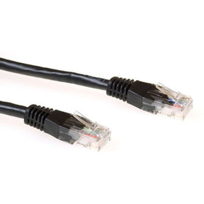 Eminent Black 1 Meter U/UTP CaT6 Patch Cable w/ RJ45 Connectors