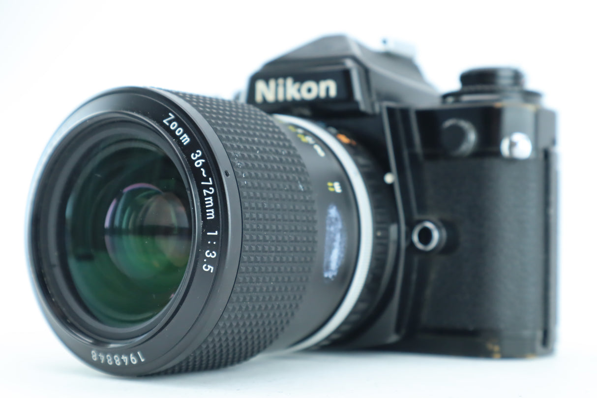 Nikon FE2 with E 36-72mm 3,5