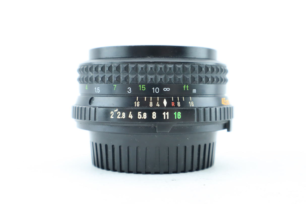Minolta MD ROKKOR 45mm f/2