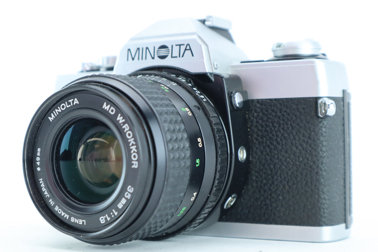 Minolta XG-1 with MD W.ROKKOR 35mm 1,8