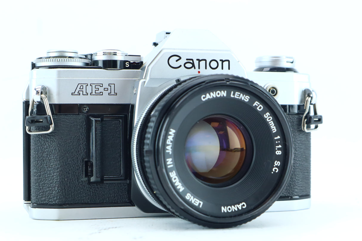 Canon AE-1 with Canon FD 50mm f/1.8 S.C.