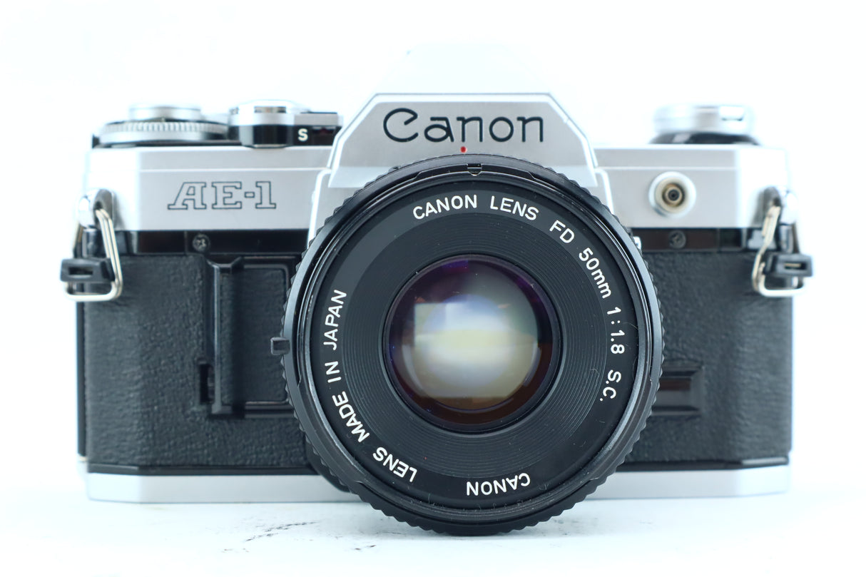 Canon AE-1 with Canon FD 50mm f/1.8 S.C.