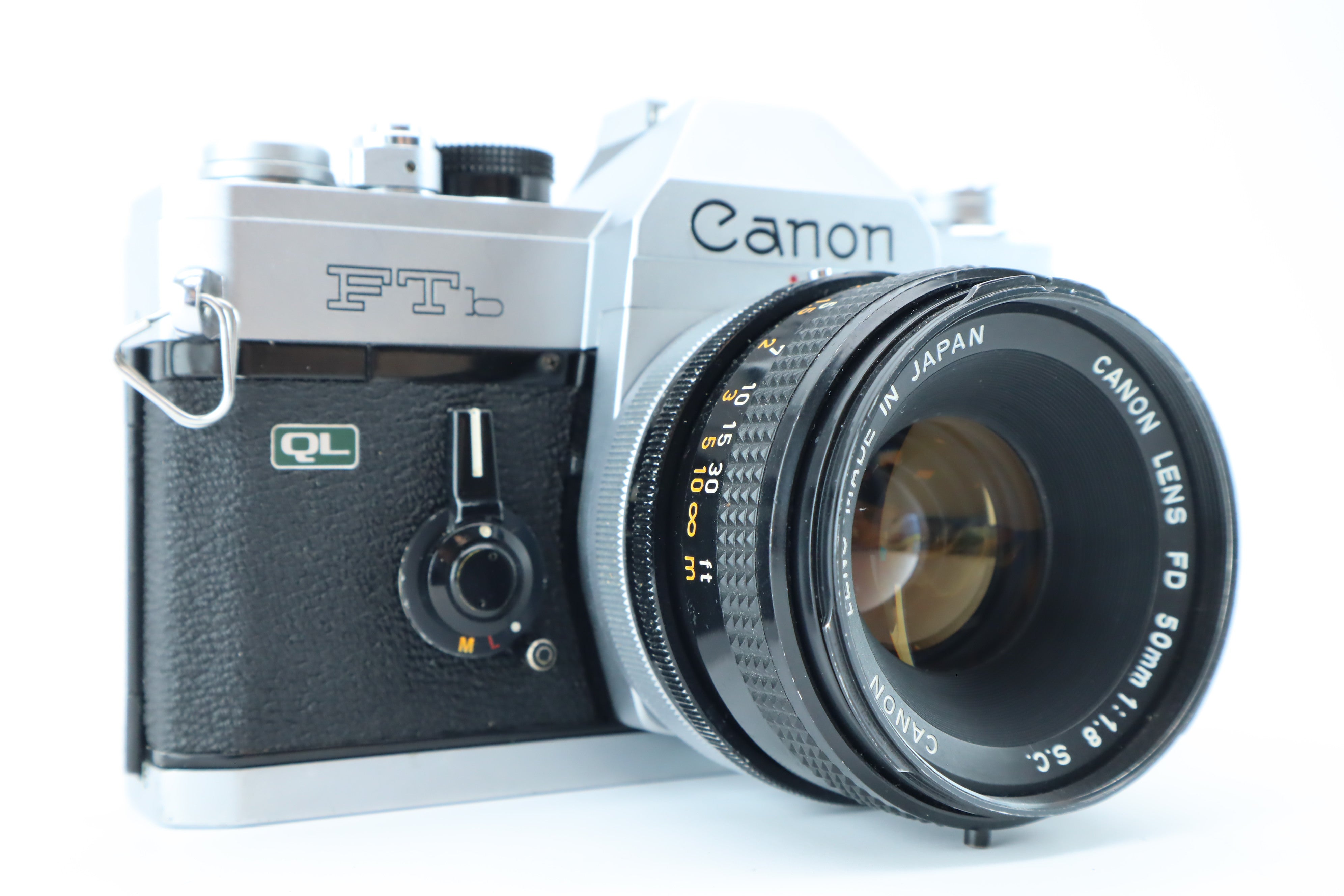 カメラ CANON FTb シルバー + FD 50mm 1:1.8 整備済