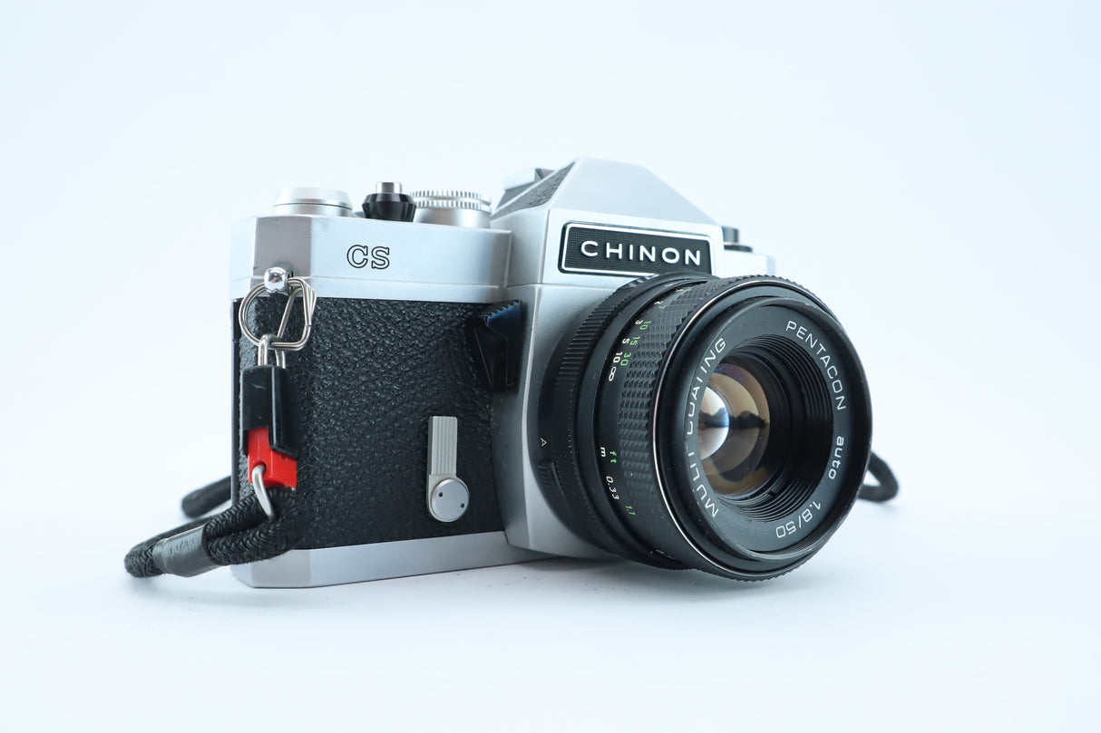 Chinon CS + Pentacon Auto 50mm f/1.8 Multi Coating