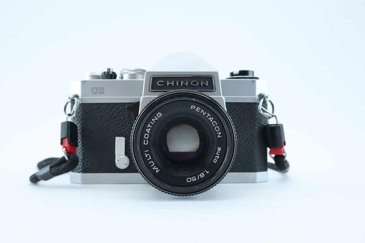 Chinon CS + Pentacon Auto 50mm f/1.8 Multi Coating