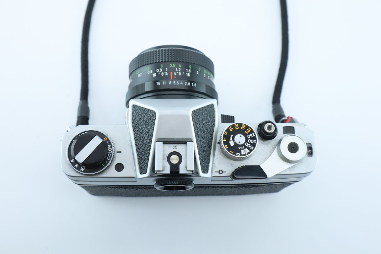 Chinon CS + Pentacon Auto 50mm f/1.8 Multi Coating