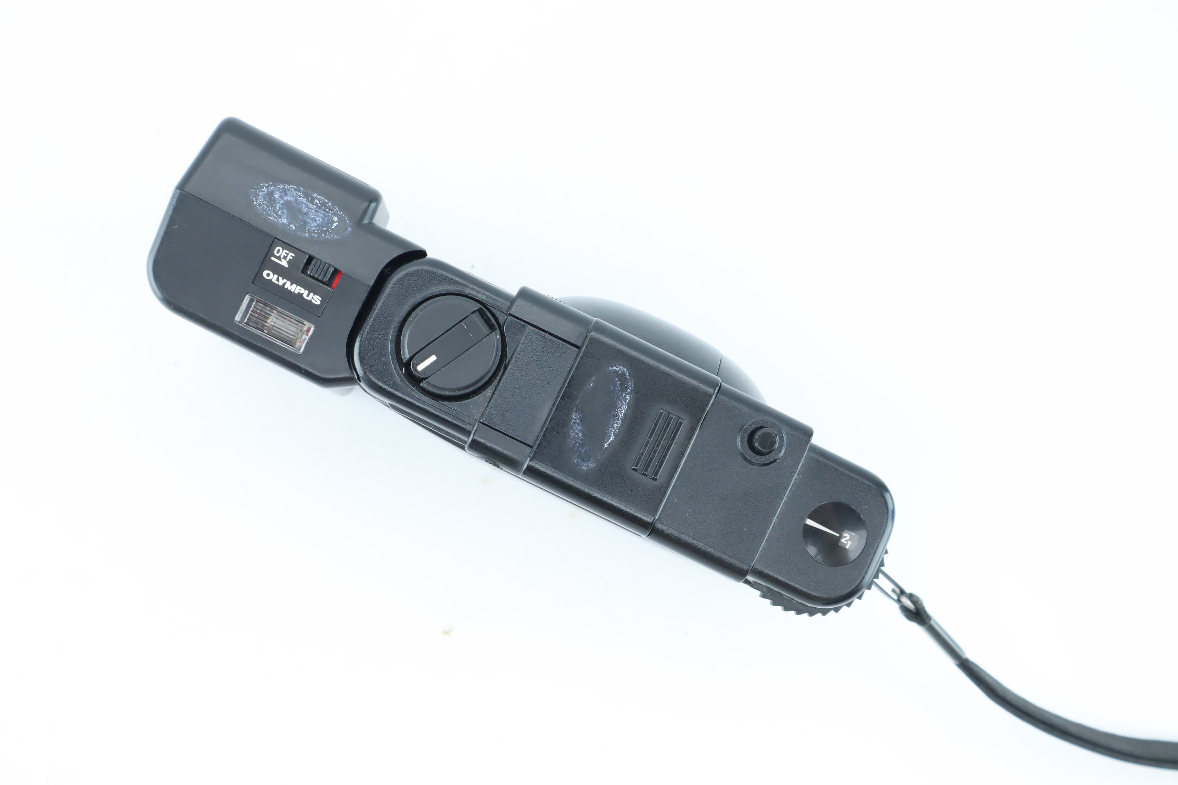 Olympus XA1 + D.Zuiko 35mm f/4 + A9M Flash – Hard to Find Camera Store